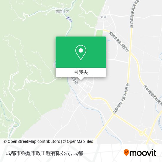 成都市强鑫市政工程有限公司地图