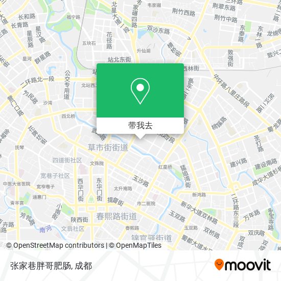 张家巷胖哥肥肠地图