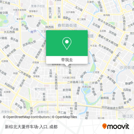 新棕北大厦停车场-入口地图