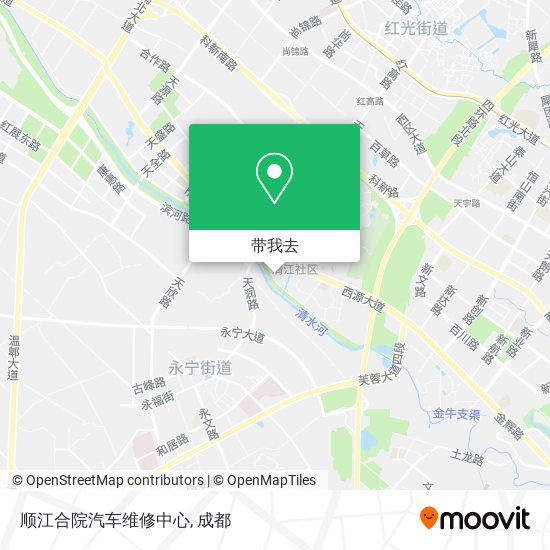 顺江合院汽车维修中心地图