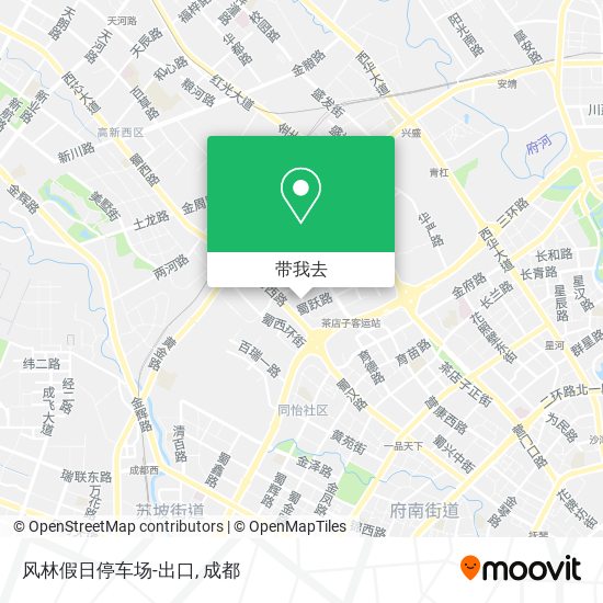 风林假日停车场-出口地图