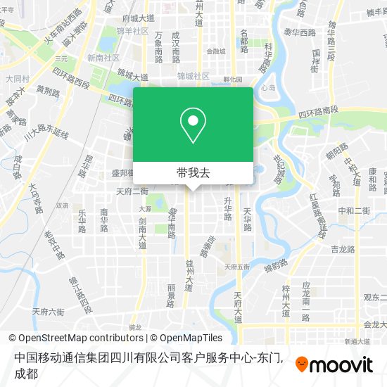 中国移动通信集团四川有限公司客户服务中心-东门地图