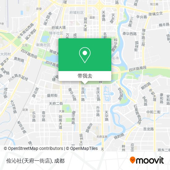俭沁社(天府一街店)地图