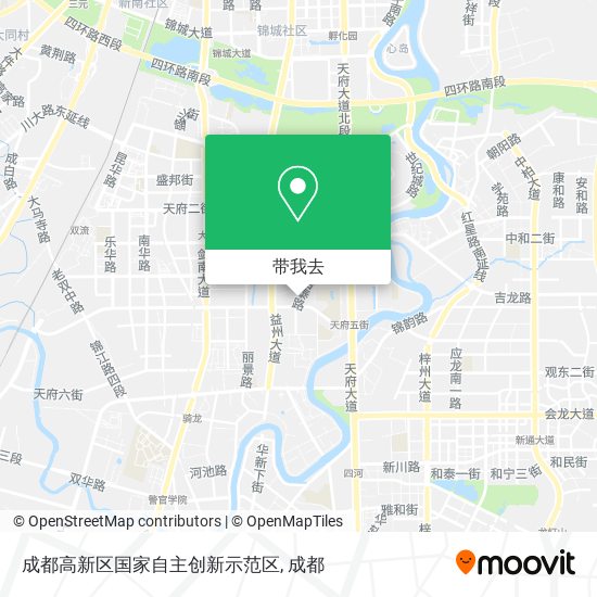 成都高新区国家自主创新示范区地图