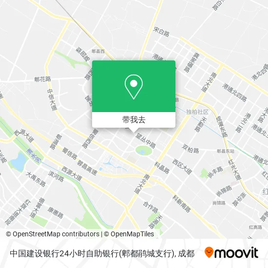 中国建设银行24小时自助银行(郫都鹃城支行)地图