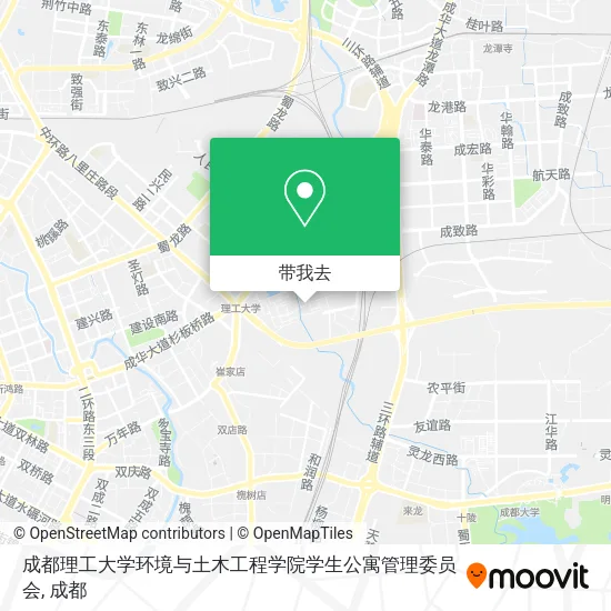 成都理工大学环境与土木工程学院学生公寓管理委员会地图