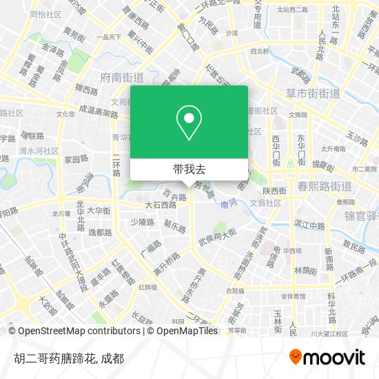胡二哥药膳蹄花地图