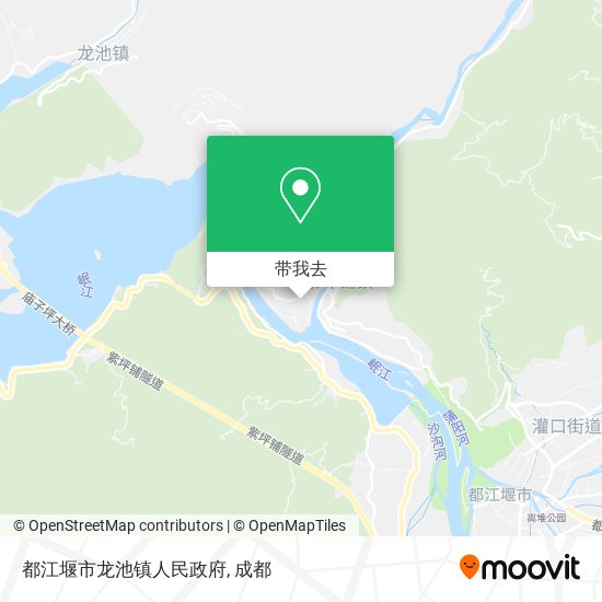 都江堰市龙池镇人民政府地图