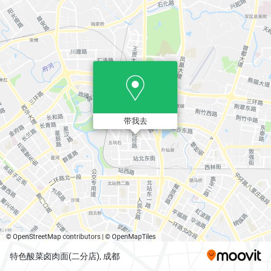 特色酸菜卤肉面(二分店)地图