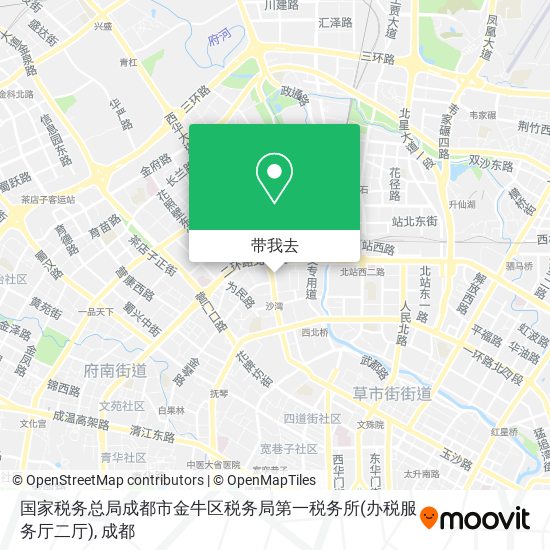国家税务总局成都市金牛区税务局第一税务所(办税服务厅二厅)地图