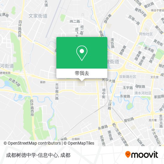 成都树德中学-信息中心地图