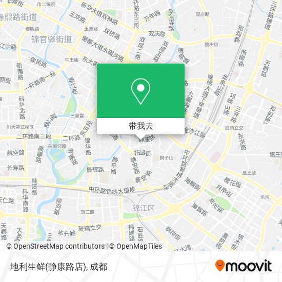 地利生鲜(静康路店)地图