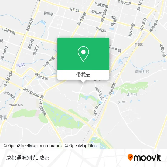 成都通源别克地图