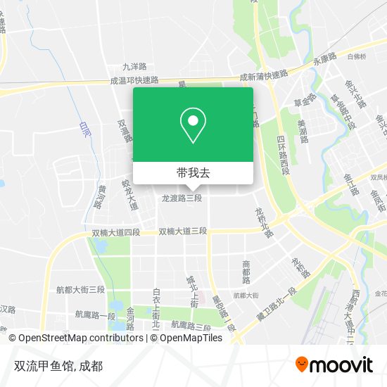 双流甲鱼馆地图