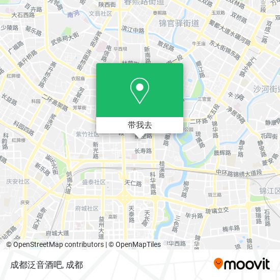成都泛音酒吧地图