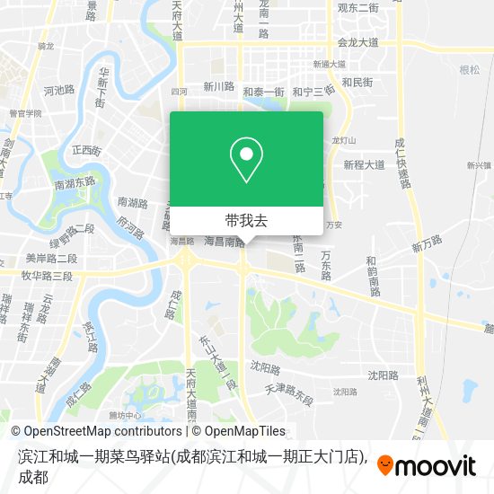 滨江和城一期菜鸟驿站(成都滨江和城一期正大门店)地图
