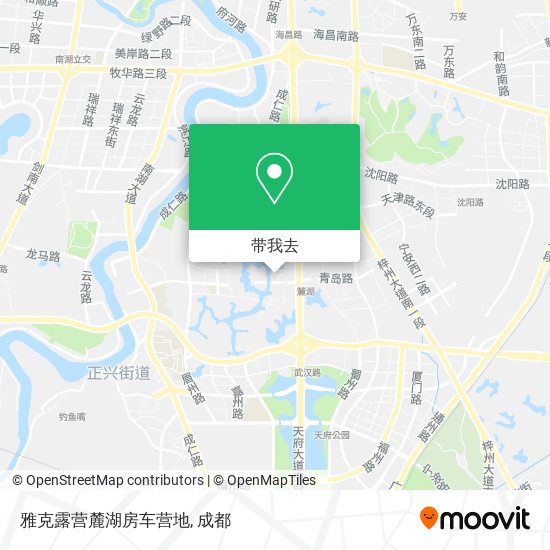 雅克露营麓湖房车营地地图