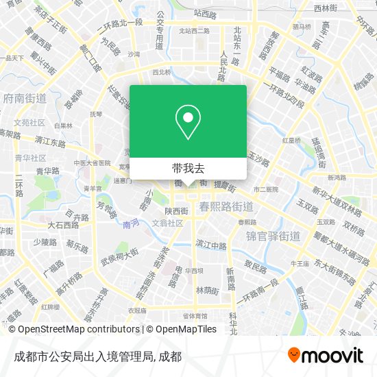 成都市公安局出入境管理局地图