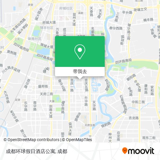 成都环球假日酒店公寓地图
