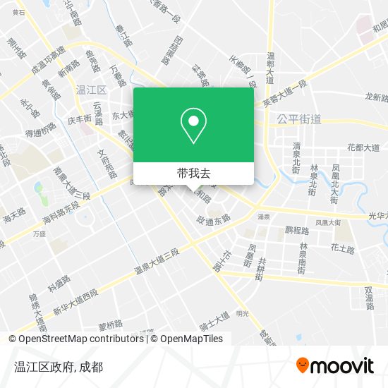 温江区政府地图