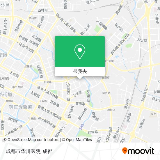 成都市华川医院地图