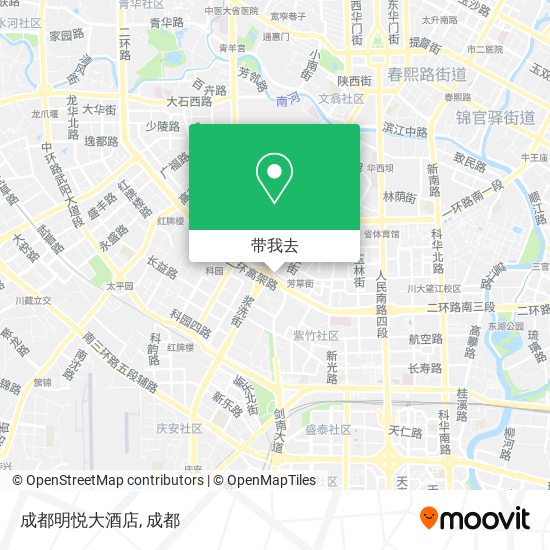 成都明悦大酒店地图
