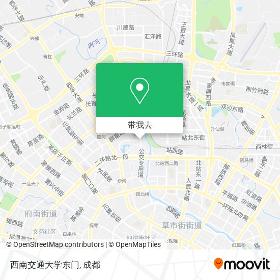西南交通大学东门地图