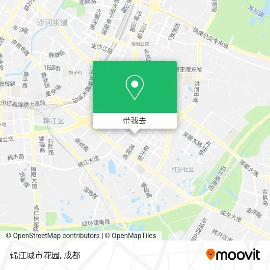 锦江城市花园地图