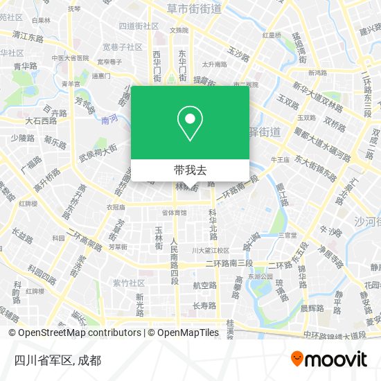 四川省军区地图