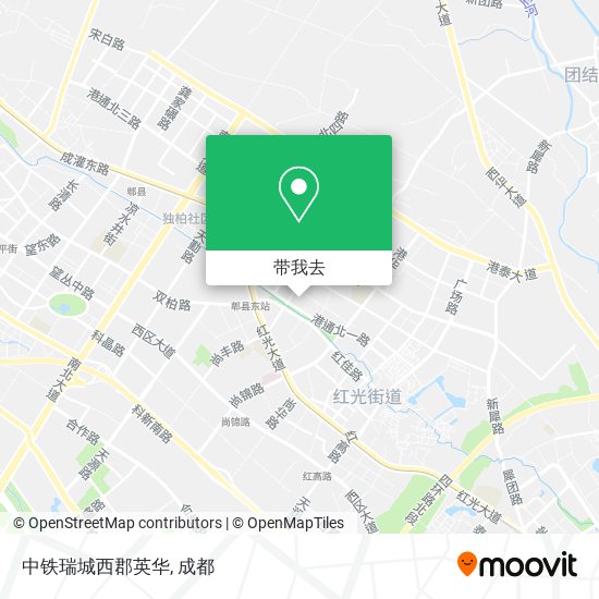 中铁瑞城西郡英华地图