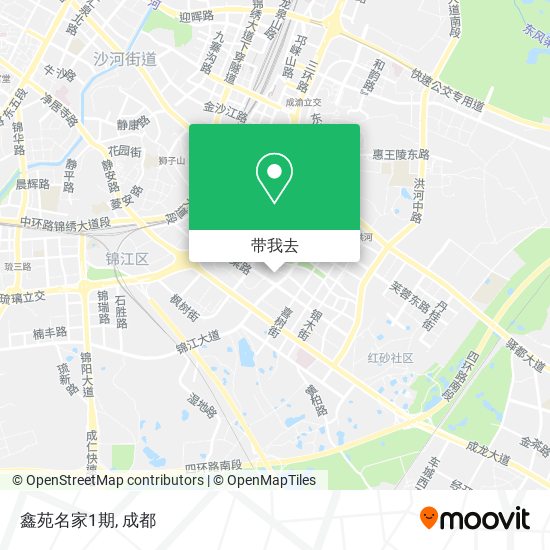 鑫苑名家1期地图