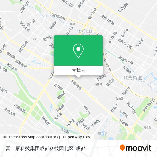 富士康科技集团成都科技园北区地图
