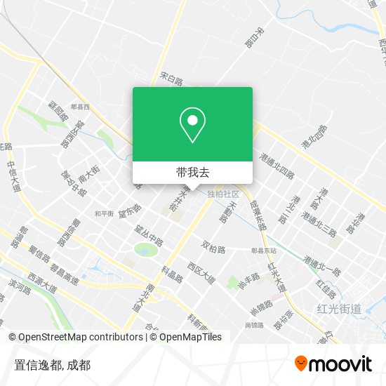 置信逸都地图