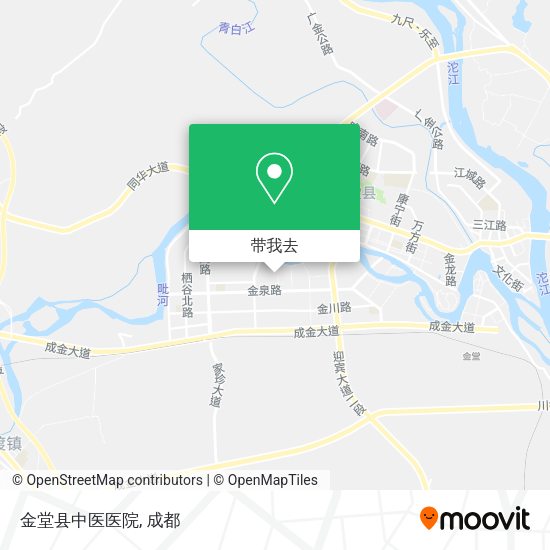 金堂县中医医院地图