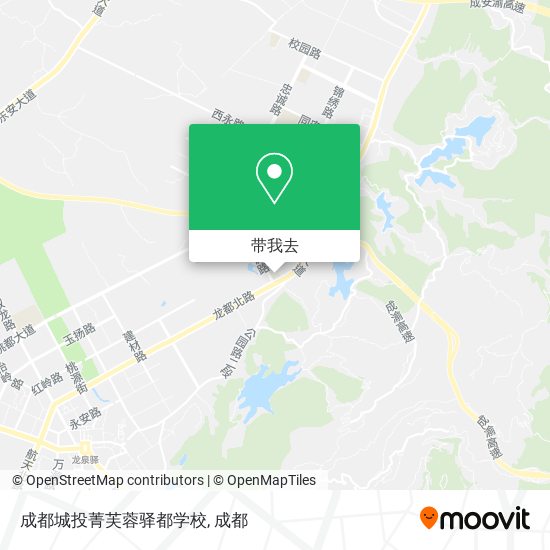 成都城投菁芙蓉驿都学校地图
