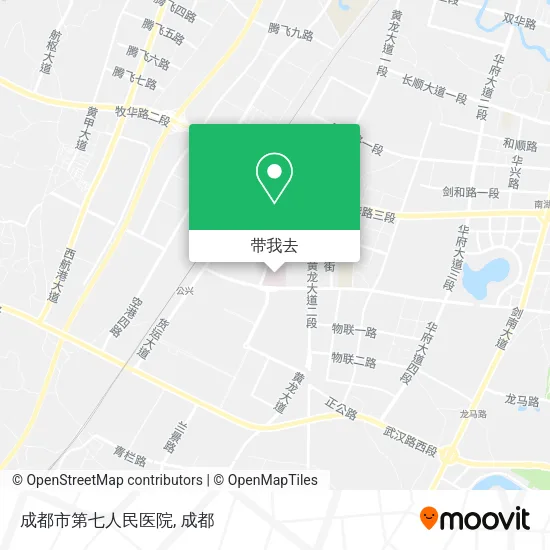 成都市第七人民医院地图