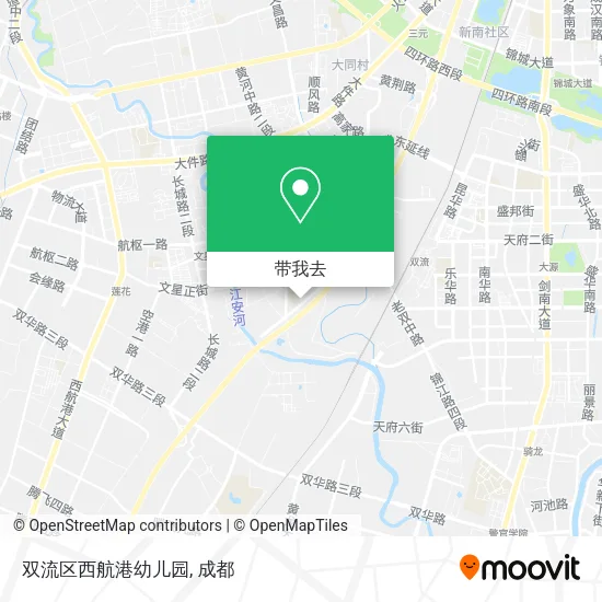 双流区西航港幼儿园地图