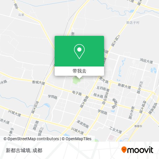 新都古城墙地图