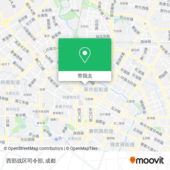 西部战区司令部地图
