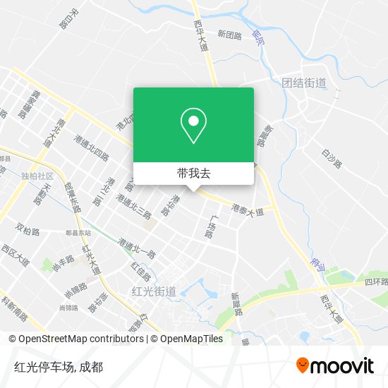 红光停车场地图