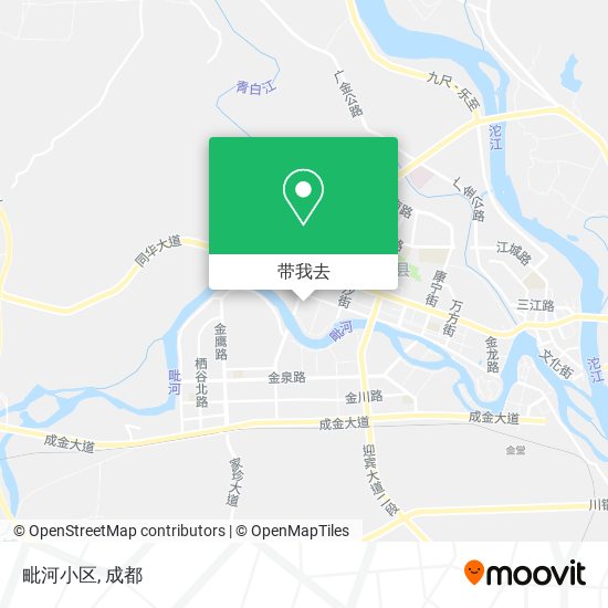 毗河小区地图