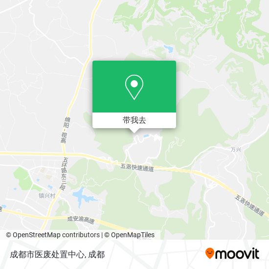 成都市医废处置中心地图
