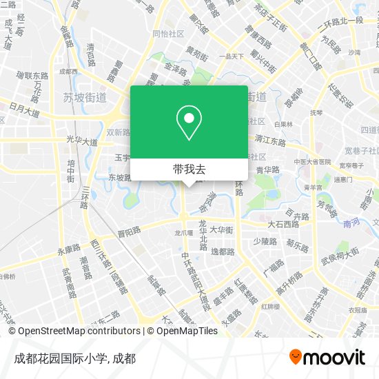成都花园国际小学地图