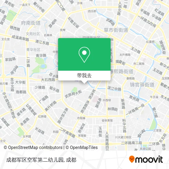 成都军区空军第二幼儿园地图