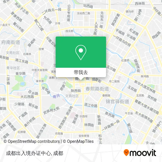 成都出入境办证中心地图