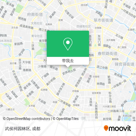 武侯祠园林区地图