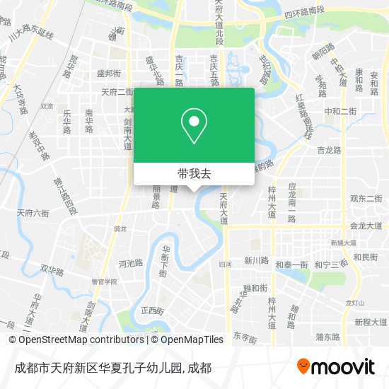 成都市天府新区华夏孔子幼儿园地图