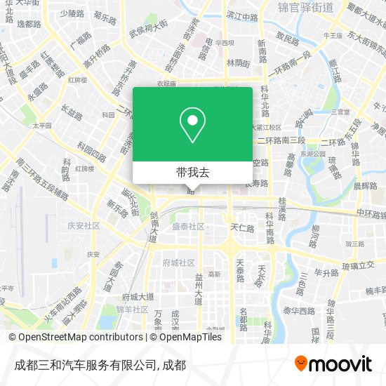 成都三和汽车服务有限公司地图