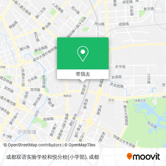 成都双语实验学校和悦分校(小学部)地图