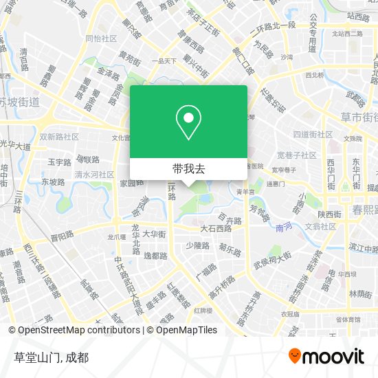 草堂山门地图